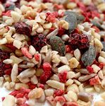 ProMix: Very finely chopped mixed nuts & seeds with dried fruits (750g) Healthy trail mix, Adding to Recipes, Gluten Free, Vegan (Strawberry & Raspberry)