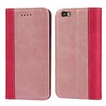 SunYoo for iPhone 6S Plus / 6 Plus Wallet Case with Card Holders for Women Men Portefeuille for iPhone 6plus 6Splus Coque étui Pour Femmes Homme Leather Bag Magnetic Book Flip Cover Mix Pink