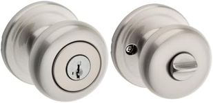 Kwikset Juno Entry Knob Featuring SmartKey® in Satin Nickel