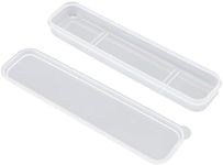 OriGlam Portable Cutlery Box Travel Tableware Storage Box Simple Tableware Storage Box for Cutlery Set (White)