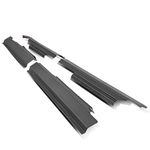 DNA Motoring ZTL-Y-0161 Matte Black Textured Rocker Panel/Sill Plate Cover Trim Compatible with 09-18 Ram 1500 Crew Cab 09-20 2500 3500 Crew Cab