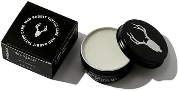 Mad Rabbit Tattoo Balm & Aftercare Cream- Color Enhancement that Revives Old Tattoos, Hydrates New Tattoos, Made With Clean Ingredients + Petroleum Free, Daily Tattoo Lotion Moisturizer & Brightener