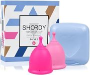 SHORDY Menstrual Cups, Set of 2 (Small + Large) with Box, Soft & Flexible, Copa Menstrual Kit for Women | Up to 12 Hours of Comfort, Eco-Friendly & Safer Alternative to Pads & Tampons (Pink)