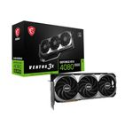 MSI GeForce RTX 4080 SUPER 16GB VENTUS 3X OC Graphics Card - RTX 4080 SUPER GPU, 16GB GDDR6X (23Gbps/256-bit), PCIe 4.0 - 3 x TORX Fan 4.0 - HDMI 2.1a, DisplayPort 1.4a