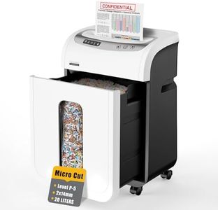 Vidateco Micro Cut Paper Shredder, 9-Sheet Heavy Duty Paper Shredder Shreds Paper/Card/Staple for Home Office Use, P-5 Security Level Jam Proof System 20L Pullout Basket