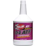 Red Line 30504 D4 Synthetic Automatic Transmission Fluid (ATF) - 1 Quart (4 Pack)