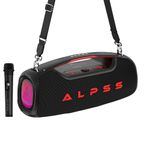 ALPSS AUDIO NSX-3000M-PRO 100watts RMS Bluetooth Party Speakers with ESIS New Digital Equalizer Settings,Powerful Speaker-Tweeter with Party Multi-Electrifying LED Lights, Sleek MIC for Karaoke.