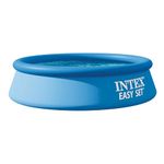 Intex 28106-8Ft X 24 Inch (H) Easy Set Inflatable Puncture Resistant Circular Above Ground Portable Outdoor Family Swimming Pool