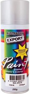 Australian Export Spray Paint Cans 250gm (Silver)