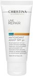 Christina Line Repair Fix Antioxidant Assist SPF 50 Sunscreen for Face - 60 ml - Broad Spectrum UVA/UVB Protection Daily Face Sunscreen with Hyaluronic Acid and Resveratrol