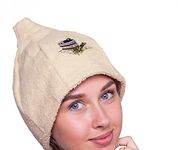 Ger3as Sauna Hat for Men and Women 100% Cotton with Embroidery Wellness Hat Premium Quality 7 Colours