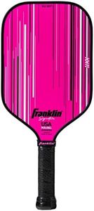 Franklin Sports Pro Pickleball Paddles - Signature Series Pro Paddle with MaxGrit Surface - USA Pickleball (USAPA) Tournament Approved - 16mm Polypropylene Core - Pink