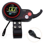 6 Pin Electric Scooter Communication Instrument Display 48V TF‑100, LCD Throttle Controller Panel Modification Accessories, Kick E-Scooter Skateboard Dashboard Spare Parts for 10 Inch KUGOO M4/M4 Pro