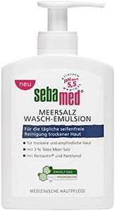 SEBAMED Sea Salt Wash Emulsion 200 ml, for a particularly mild cleaning of dry and sensitive skin, counteracts dehydration, with original Dead Sea salt minerals