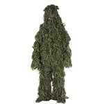 Pericross Ghillie Suit M/L Camo Woodland Camouflage Forest Hunting 4-Piece + Bag (M/L)