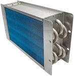 DYMACHINE Heat Exchanger Water To Air Fireplace Heat Exchanger Heating Coil Air Exchanger Heater Accessories (24 * 29.5)