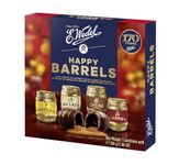 E.Wedel Chocolate Gift Happy Barrels Liqueur Chocolates Gift Box, Pack of 1 x 200g, Chocolate box with Alcoholic Filling, Luxury chocolate gift box