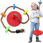 Xinlinke Tree Climbing Rope and Kids Disc Swing Seat Set Outdoor Backyard Playground Accessories