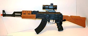 82cm Long Army Force AK-47 Assault Rifle Toy Gun With Light Sound & Vibration