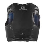 Salomon Adv Hydra Vest 4 Unisex Hydration Vest Trail running Hiking, Comfort and Stability, Quick Access to Hydration, and Simplicity, Black, L