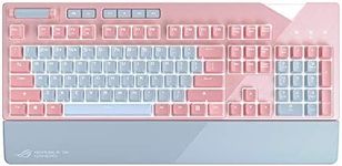 ASUS ROG Strix Flare PNK LTD Pink Wired Mechanical Gaming Keyboard - Cherry MX Red Linear Switches, Dedicated Media Keys, Aura Sync RGB Lighting