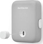 GORILLALINE - Retractable Clothesline Indoor Outdoor | Heavy Duty Clothes Drying Laundry Line | Wall Mounted | Retracting Hanging Clothing Drying Rack | Lock to Prevent Sagging