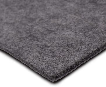 Mohawk Home 8' x 10' Premium Luxury Non Slip Rug Pad 1/4 Thick Dual Surface Felt + Rubber Gripper - Safe for All Floors, Synthetic Fiber, Grey