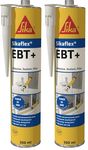 Sika Sikaflex EBT+ – Adhesive, Sealant and Filler – 1-Part Formula – Permanently Flexible and Elastic – Fast Curing – Grey – 300ml (Pack of 2)
