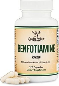 Double Wood Supplements Benfotiamine 300mg (Third Party Tested, 120 Capsules) Made in The USA, to Boost Thiamine Levels (More Absorbable Than Thiamine) by