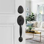 NeuType Front Door Handle, Front Door Lock Set, Door Handle Sets with Single Cylinder Deadbolt and Door Knob, Compatible with Right & Left Handed Doors, Oil-Rubbed Bronze