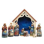 Enesco Jim Shore For Enesco 9-Piece Heartwood Creek Deluxe Nativity Set Mini