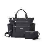 Baggallini 3-in-1 convertible backpack with RFID phone wristlet (Black)