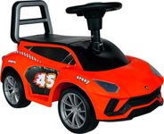 Push Ride on Car for Kids Toy with Music, Storage & Backrest 1 to 3 Years Boy Girl Ride-On | Music Horn Steering, Safety Guard, Big Wheels Ages 1-3 Up 75 Kgs Fun and Safe