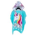 Girls Hooded Beach Towel Poncho Bat