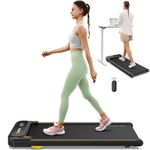 UREVO Treadmill with Double Shock Absorption, Compact Design Walking pad with Remote Control and LED Display, Portable Under Desk Treadmill for Home/Office