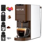 KOTLIE 19 Bar Espresso 4in1 Coffee Machine for Nespresso Original/Dolce Gusto/L’OR/Ground Capsule and ESE Coffee Pods