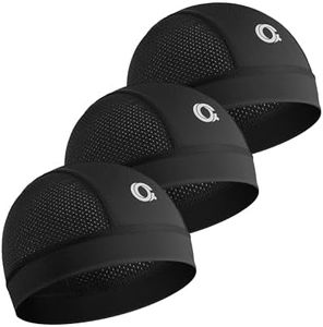OCQOCQ 3 Pcs Skull Caps Cooling Breathable Mesh Skull Caps for Men Women Cycling Lightweight Quick-Dry Helmet Hard Hat Liner for Running,Gym,Work