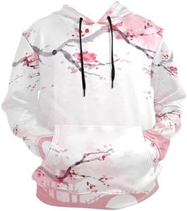 Nander Hooded Sweatshirts Japanese Cherry Blossom Unisex Men's Pullover Hoodie Hoodies