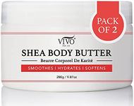 Vivo Per Lei Shea Body Butter Lotion, Leaves Skin Softer to Touch, Devotion (Pack of 2)