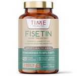 Fisetin - Ultra Pure - 100mg - 60 Capsules - Anti-Ageing - Autophagy - Senolytic - GMP Standards - UK Made - Vegan (120 Count (Pack of 1))