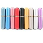 Empty Aluminum Essential Oil Nasal Inhaler Tube Personal Portable Refillable DIY Elegant Inhaler Tubes with Cotton Wicks (Set of 10 Colors)