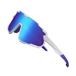 UV400 Protection Sports Sunglasses for Men Women Polarized Cycling Mens Sunglasses for Hiking Running (Kid-E)