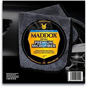 Maddox Detail - Premium Microfiber | Microfiber Car Cloth 40 x 40 cm | Ideal for Polishing and Drying | Super Soft and Absorbent Car Drying Towel | Colour Grey