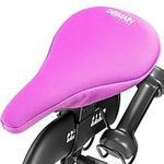 Domain Cycling Gel Bike Seat Cushion- Secure Peloton Fit for Smooth Stable Rides- Non-Slip Bicycle Seat Cushion for Exercise Bikes, Padded Bike Cushion Seat Cover for Men or Women Comfort