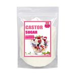 Jioo Organics Castor Sugar | Icing Sugar Powder for Cake Frosting | Pure White Sugar for Baking Cake, Biscuits, Cookies and Desserts | Caster Sugar for Baking 400grm