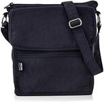 Peak Gear Crossbody Travel Purse with RFID Blocking Pocket and Lifetime Recovery Service. Versatile and Stylish Nylon Shoulder Bag | Black