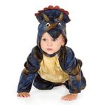 Pretend to Bee 1911 Triceratops Onesie | Official Natural History Museum Dinosaur Costume | Quality Jurassic Babies | Fancy Dress for Girls & Boys | Unisex | Toddlers | 6-12 Months, Blue