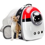 Expandable Cat Backpack, Space Capsule Bubble Transparent Clear Pet Carrier for Small Dog, Pet Carrying Hiking Traveling Backpack