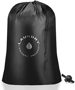 AiQInu Sacs de Linge Pliables avec Cordon de Serrage, Résistants aux Déchirures Portables, Grande Capacité pour Étudiants Appartements Voyages Vacances Collège,60x 85cm