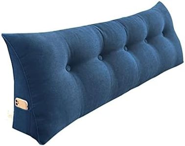 SOGA 100cm Blue Triangular Wedge Bed Pillow Headboard Backrest Bedside Tatami Cushion Home Decor